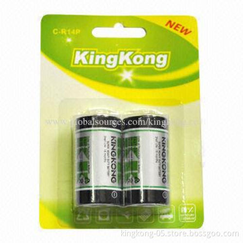 Hot Sale 1.5V Carbon Dry-cell Batteries with 1.5V Voltage, E, SGS, REACH Marks